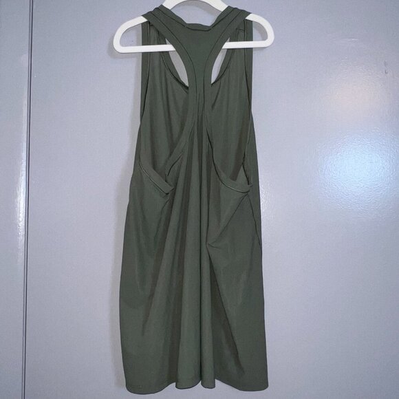 Athleta Olive Green Racerback Tank Top Size M - Picture 4 of 5